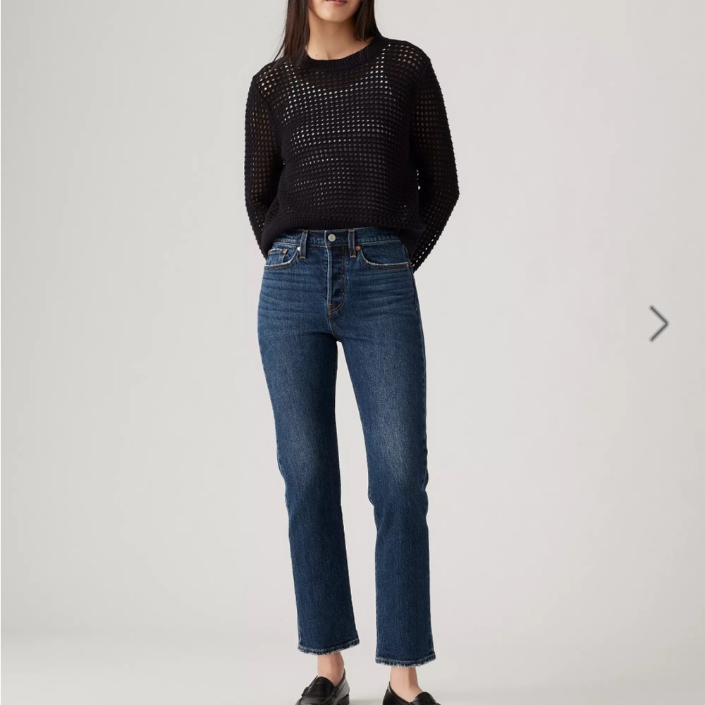 Levi Wedgie Straight Cut Blue Women's Jeans